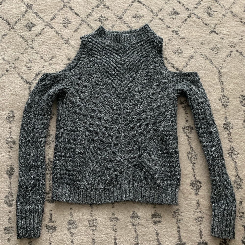 Express cold shoulder sweater